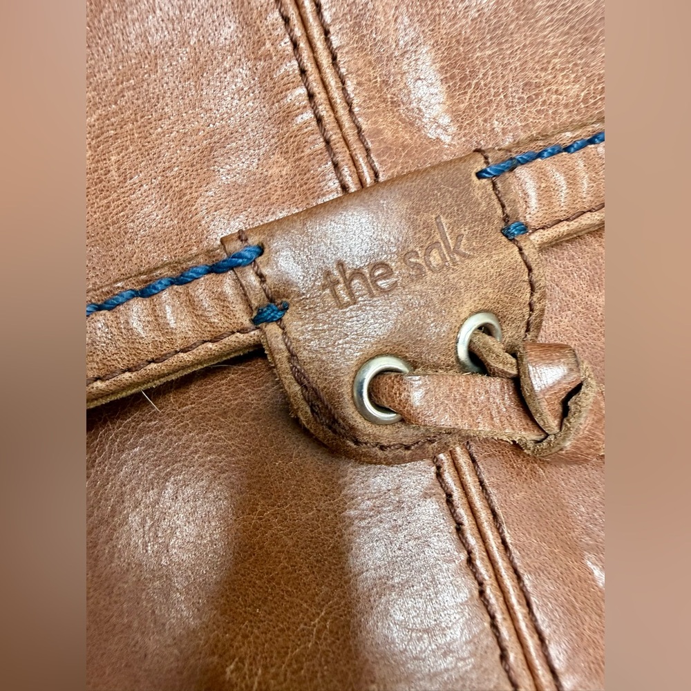 The Sak Ventura Brown Leather Convertible Backpack - Picture 4 of 6